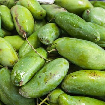 Mango fruit at the vegetable market in Phuket, Thailand