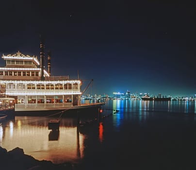 Restaurant on ship in San Diego Bay