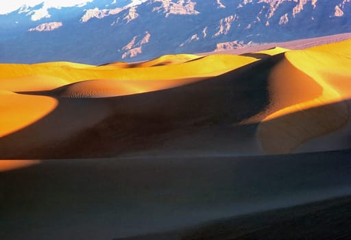 Sand dunes in  Death Valley, California