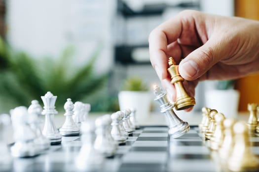 Playing and planning a chess walk, an entrepreneur is planning a business to compete with the competitors in the marketing.