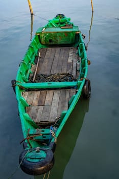 December 10, 2022. Morning at the Kroman Traditional Dock, Gresik, East Java, Indonesia