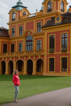 Favorite Castle Is The Oldest German Porcelain Castle Near The Village Of Forch Near Rastatt. Germany, Baden-Wuerttemberg. Favorite Palace At Ludwigsburg, Germany