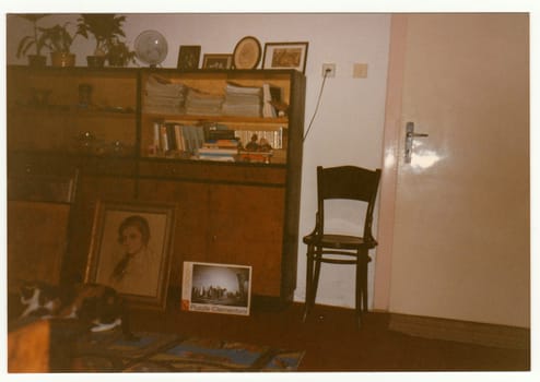 THE CZECHOSLOVAK REPUBLIC - CIRCA 1990s: Retro photo shows an ancient room.