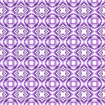 Textile ready marvelous print, swimwear fabric, wallpaper, wrapping. Purple trending boho chic summer design. Striped hand drawn design. Repeating striped hand drawn border.
