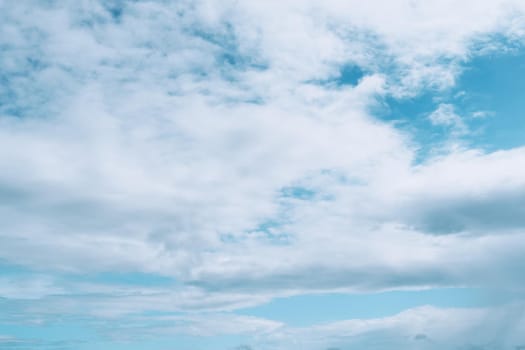 Copy space minimal concept of summer blue sky and white cloud abstract blank background.