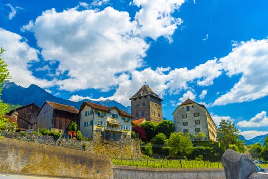 Medieval Castle Vaduz, Oberland Liechtenstein.