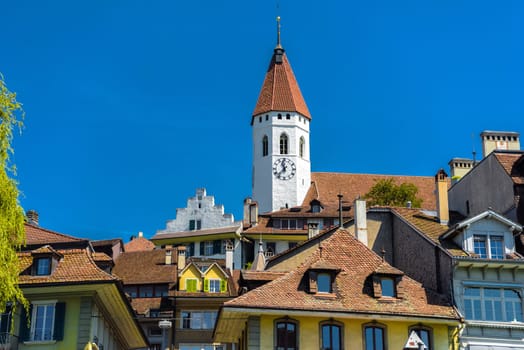 Church in Thun, Thunersee Bern Switzerland.