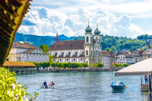 Jesuit Church, Jesuitenkirche in Lucerne, Luzern Switzerland.