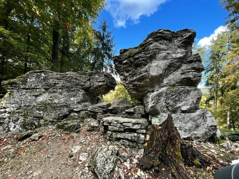 Beautiful landscape in Southtyrol with mountains behind. High quality photo