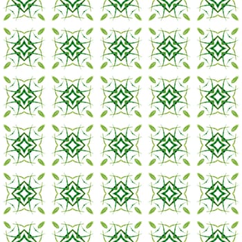 Oriental arabesque hand drawn border. Green extraordinary boho chic summer design. Textile ready fresh print, swimwear fabric, wallpaper, wrapping. Arabesque hand drawn design.