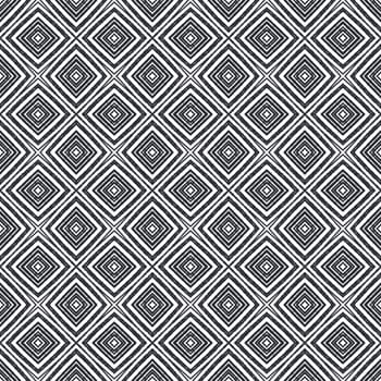 Textured stripes pattern. Black symmetrical kaleidoscope background. Trendy textured stripes design. Textile ready favorable print, swimwear fabric, wallpaper, wrapping.