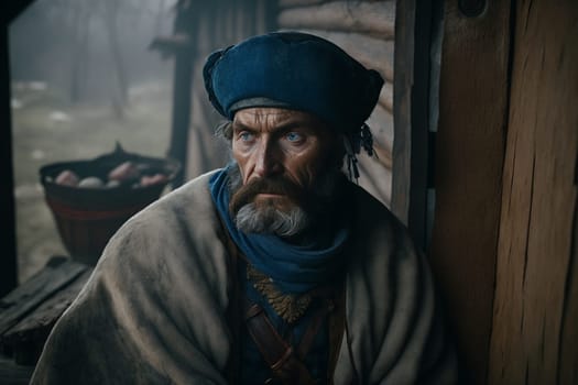 Culture of Ukraine, authenticity, uniqueness, independence and endurance. Local things, clothes, terrain. Yellow Ukrainian symbols, villages. High quality Generative AI .
