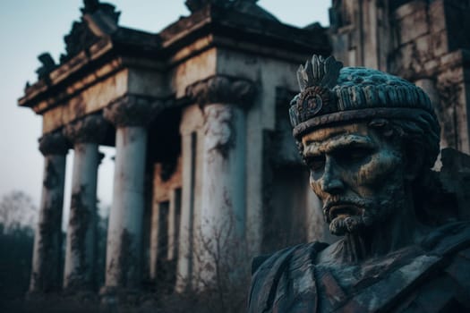 Culture of Ukraine, authenticity, uniqueness, independence and endurance. Local things, clothes, terrain. Yellow Ukrainian symbols, villages. High quality Generative AI .