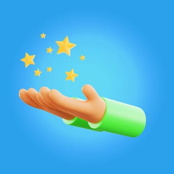 3d rendering praying ramadan icon