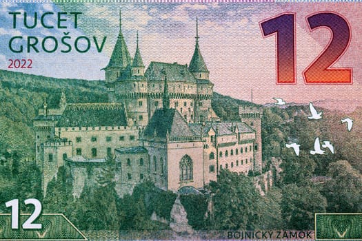 Bojnice Castle from Slovak money