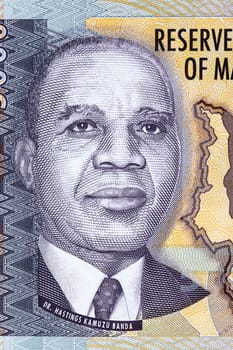 Hastings Kamuzu Banda a portrait from Malawian money - kwacha