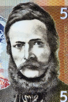 Ludovit Stur a portrait from Czechoslovak money