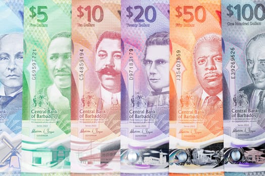 Barbados money - new series of banknotes, a business background