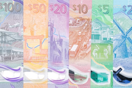 Barbados money - new series of banknotes, a business background