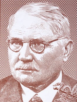 Vavro Srobar a portrait from Slovak money