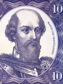 Matus Cak Trenciansky a portrait from Czechoslovak money - koruna