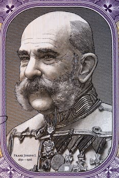 Franz Joseph I of Austria a portrait from Austrian money