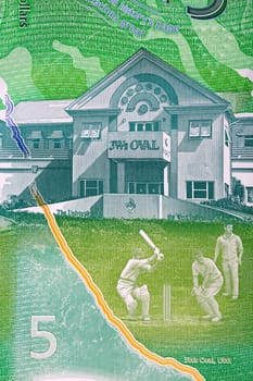 3Ws Cricket Building from Barbadian money - Dollar