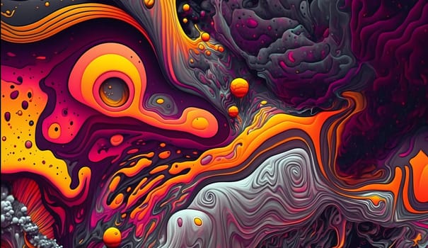 Psychedelic background. Surrealism Acid patterns Illustration