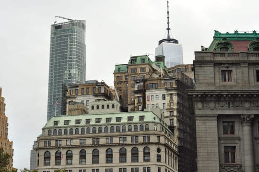 Apartment buildings in downtown Manhattan, New York, USA