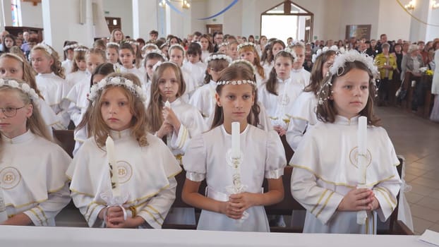 Children's First Catholic Communion in Belarus.