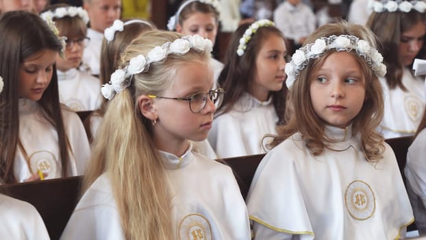 Children's First Catholic Communion in Belarus.