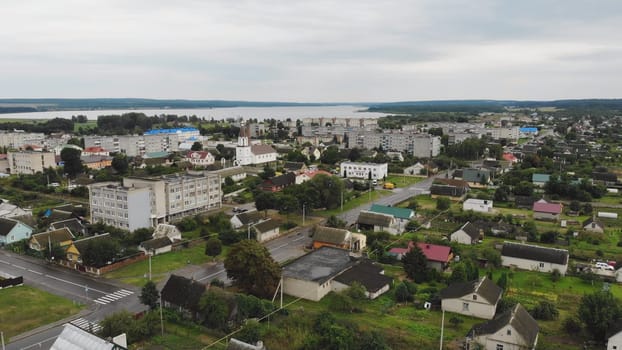 Belorussian Village Zelva. Aerial view
