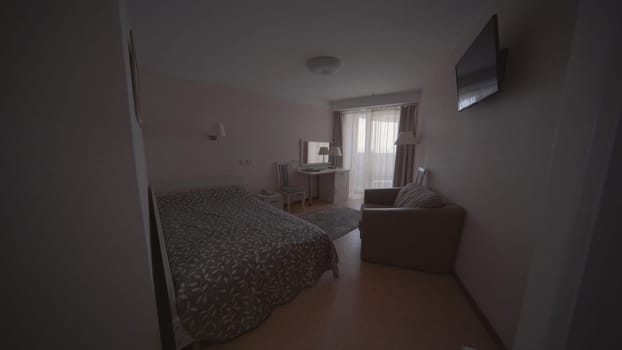 An empty room in an apartment building