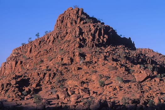 the rock formation of Twyfelfontain, Kunene, Namibia, Africa