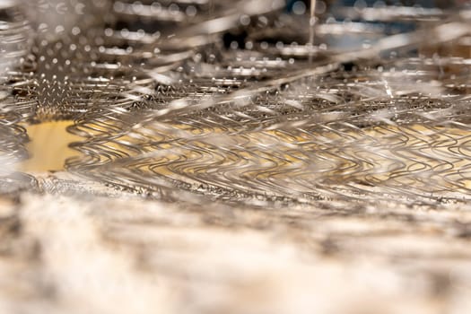 Abstract background The internal structure of a spring mattress. close-up of an old spring mattress. Spring block. Sofa and bed. defocus