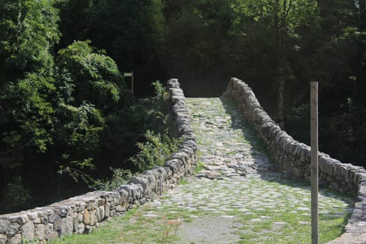 stone bridge of the Margineda Andorra Europe