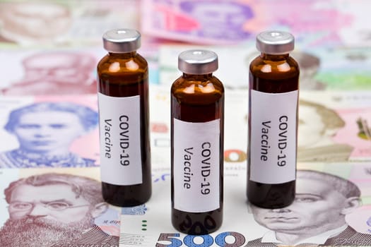 Vaccine against Covid-19 on the background of Ukrainian money