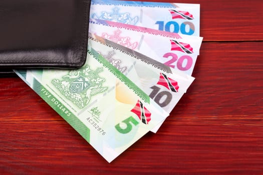 Trinidad and Tobago dollar in the black wallet