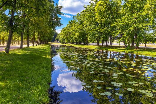 landscape in Schwerin Castle Park, Germany