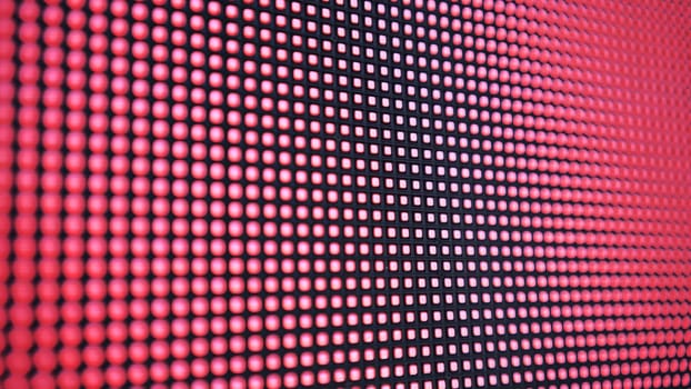 LED screen in operation outside