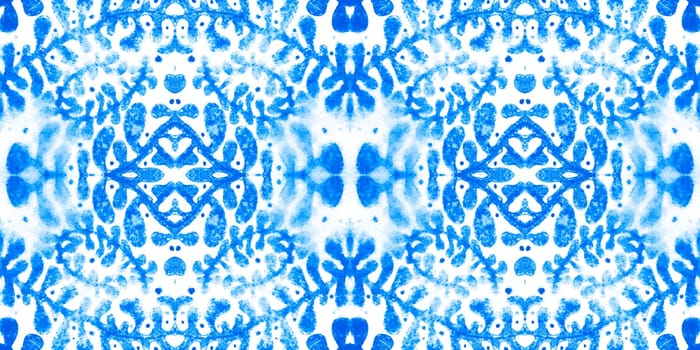 Watercolor italian pattern. Italian ceramics. Seamless portuguese design. Floral majolica ornament. Mexican geometric patchwork. Abstract azulejo background. Italy tile watercolor.