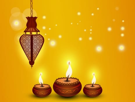 cute illustration of Diwali festival