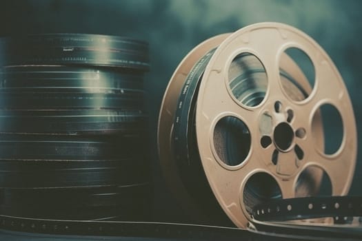 Old film retro on background. 90's concepts. Vintage style filtered photo. Concept on the theme of history, nostalgia, old age. Retro style.