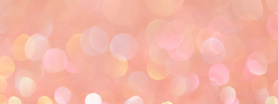 sparkles of rose glitter abstract background. Copy space. banner.