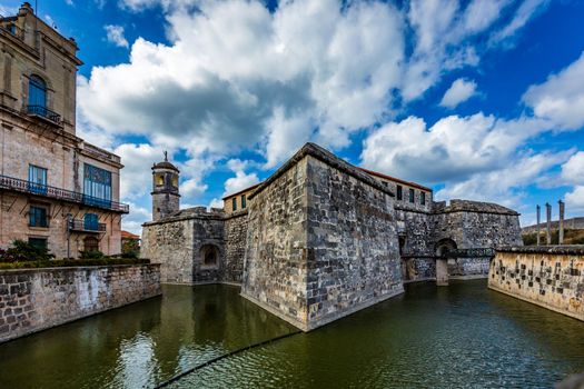 The Castillo de la Real Fuerza (Castle of the Royal Force) is a bastion fort on the western side of the harbour in Havana, Cuba