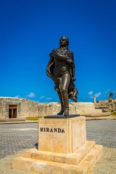 Statue of Francisco de Miranda, located on the Malecón in Havana, Cuba