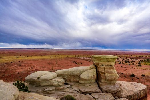 Sand Bench View Area off I-70 in San Rafael Swell, Utah