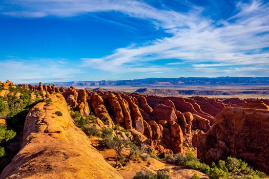 Fin Canyon in Devil's Garden, Arches National Park, Utah