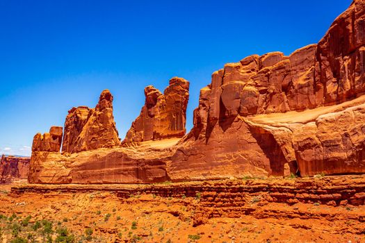 Park Avenue in Arches National Park, Utah