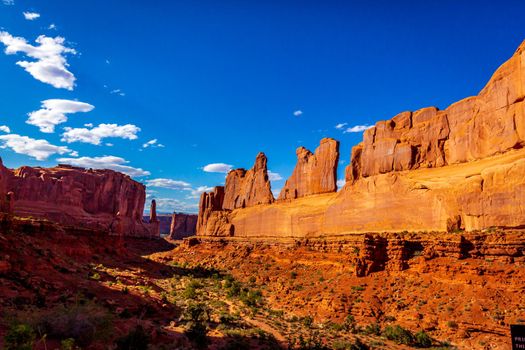 Park Avenue in Arches National Park, Utah